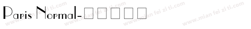 Paris Normal字体转换